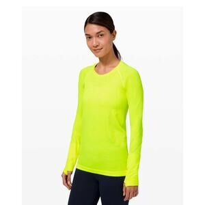 Lululemon Swiftly Tech Long Sleeve 2.0 Highlight Yellow Size 10